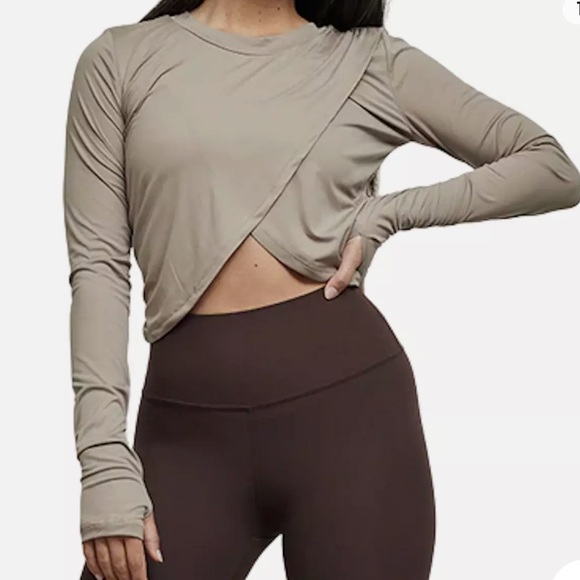 FP Movement by Free People Tops - NWT FP Movement Cropped Mushroom With A Twist Layer Top Shirt M